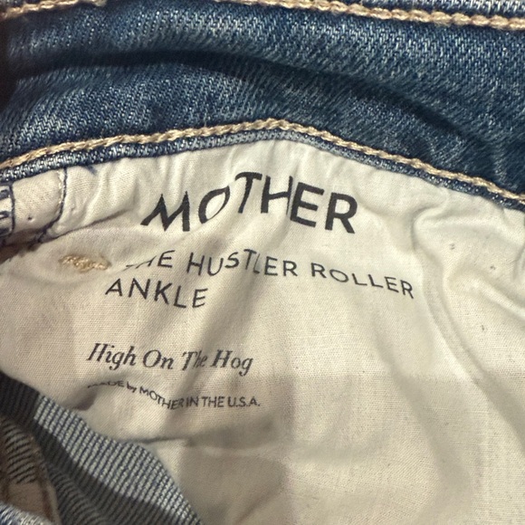 MOTHER The Hustler Roller Sneak High-Rise Wide-Leg Jeans in High on the Hog - Picture 9 of 11
